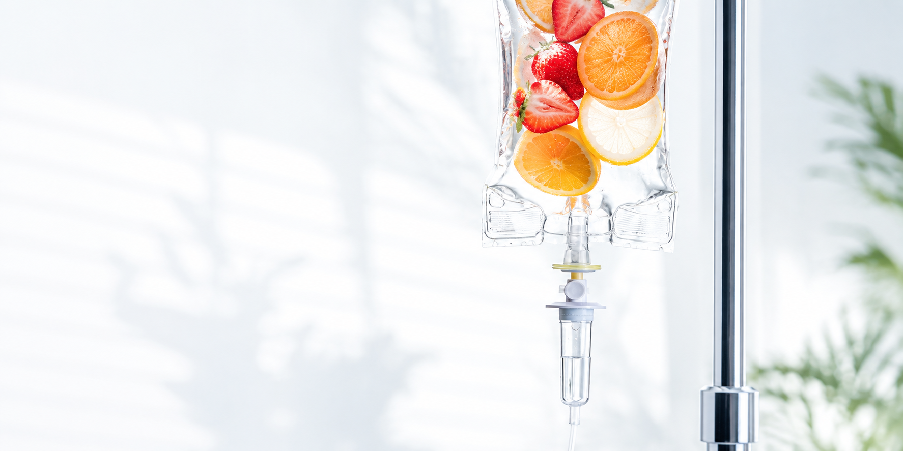 A luxury modern medical wellness IV drip lounge.
